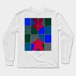 Stained Glass Meeps 4 Long Sleeve T-Shirt